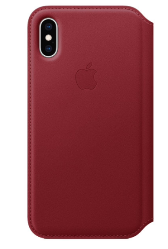 Чехол Apple iPhone XS Max Leather Folio Red (красный) купить в Барнауле фото 2