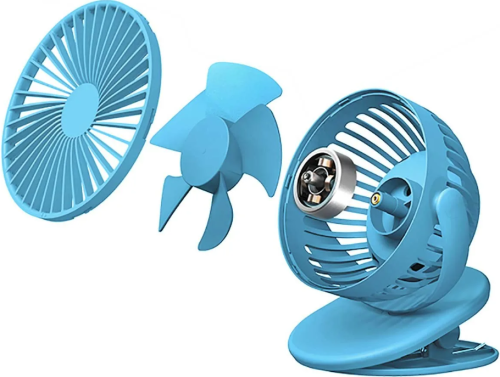 Портативный вентилятор на клипсе Solove clip electric fan 2000 mAh 3 Speed Type-C синий купить в Барнауле фото 2