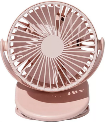 Портативный вентилятор на клипсе Solove clip electric fan 2000 mAh 3 Speed Type-C розовый купить в Барнауле фото 2