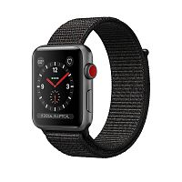 Apple Watch Series 3 42mm Case Space Grey Aluminium Sport Loop Dark Olive (GPS+Cellular) купить в Барнауле