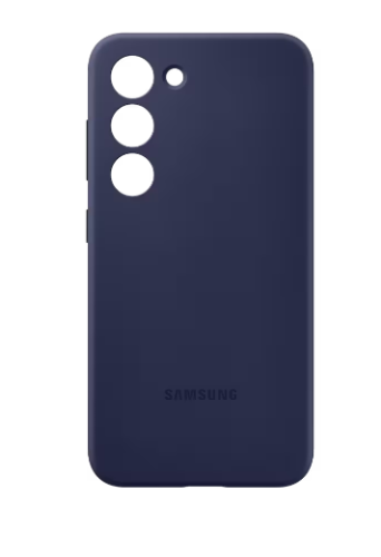 Накладка Samsung S23 Silicone Case темно-синяя купить в Барнауле фото 2