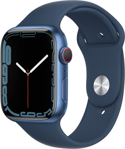 Apple Watch Series 7 GPS 45mm Aluminum Case with Sport Band Blue GB купить в Барнауле фото 2