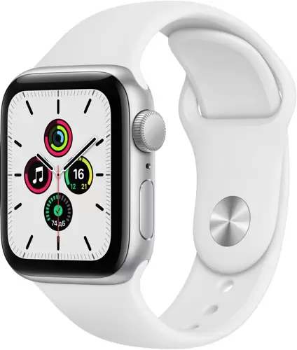 купить Apple Watch Series SE GPS 40mm Case Silver Aluminium Sport Band White в Барнауле Apple Watch Series SE GPS 40mm Case Silver Aluminium Sport Band White купить в Барнауле