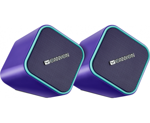 Динамики CANYON Wired Stereo Speaker purple (SF1CNSCSP203PU) купить в Барнауле фото 2