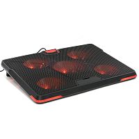 Подставка для ноутбука Crown CMLS-130 до 19" красная LED подстветка купить в Барнауле