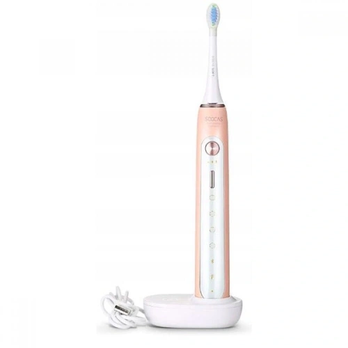 Электрическая зубная щетка Soocas Electric Toothbrush X5 (футляр +3 насадки) розовая купить в Барнауле фото 2