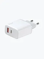 СЗУ Deppa USB A + USB-C, PD, QC 3.0, 20W, белый купить в Барнауле