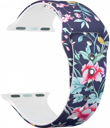 купить Ремешок для Apple Watch Band 38/40mm Lyambda Alya силиконовый цветы (40-18) в Барнауле Ремешок для Apple Watch Band 38/40mm Lyambda Alya силиконовый цветы (40-18) купить в Барнауле