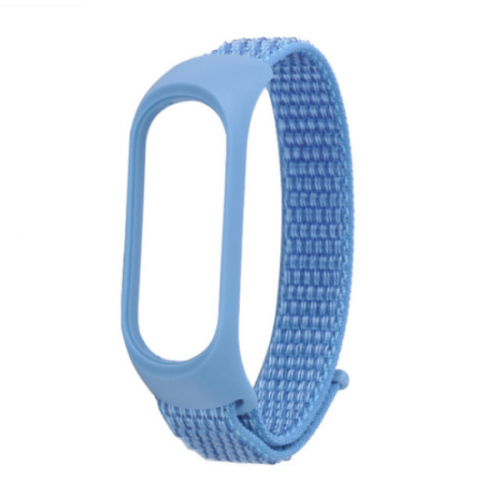 Ремешок Xiaomi для Mi Band 5 нейлоновый (голубой)  купить в Барнауле