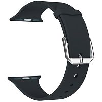 Ремешок для Apple Watch Band 38/40mm Lyambda Alcor спортивный силиконовый черный купить в Барнауле