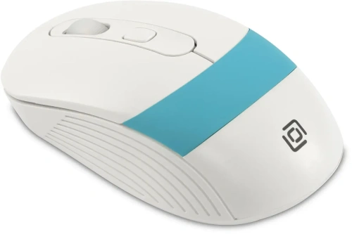 Мышь Oklick 310MW оптическая 3200 dpi беспроводная белая/синяя купить в Барнауле фото 4