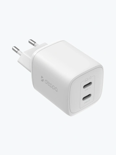 купить СЗУ Deppa 2USB (С+C) PD 45W белый в Барнауле СЗУ Deppa 2USB (С+C) PD 45W белый купить в Барнауле