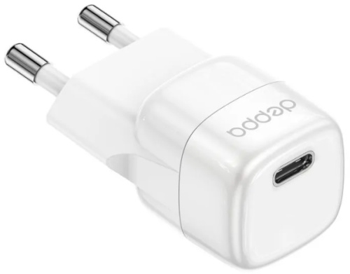 купить СЗУ Deppa USB-C PD mini GaN, 20W, белый в Барнауле СЗУ Deppa USB-C PD mini GaN, 20W, белый купить в Барнауле