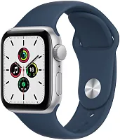 Apple Watch Series SE 40mm Silver Case Blue Sport Band купить в Барнауле