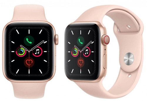 Apple Watch Series 5 40mm Case Gold Aluminium Sport Band Pink Sand купить в Барнауле фото 3