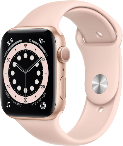 купить Apple Watch Series 6 GPS 44mm Case Gold Aluminium Band Pink Sand в Барнауле Apple Watch Series 6 GPS 44mm Case Gold Aluminium Band Pink Sand купить в Барнауле