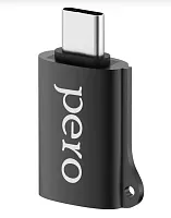 Адаптер PERO AD02 OTG Type-C to USB 2.0 черный купить в Барнауле