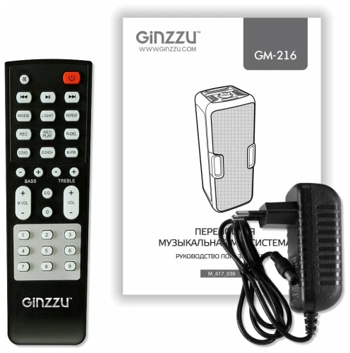 Акустическая система Ginzzu GM-216 Midi (TWS/ BT/ USB/ TF/ FM/ ДУ) купить в Барнауле фото 3