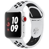 Apple Watch Series 3 42mm Case Silver Aluminium Nike Sport Band Pure Platinum/Black купить в Барнауле