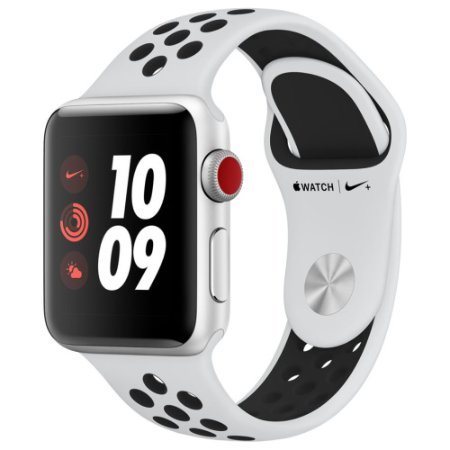 Apple Watch Series 3 42mm Case Silver Aluminium Nike Sport Band Pure Platinum/Black купить в Барнауле