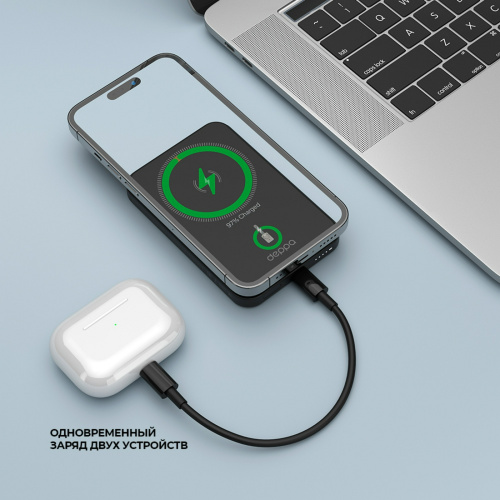 Внешний аккумулятор Deppa NRG MagSafe 5000mAh 15W черный купить в Барнауле фото 2