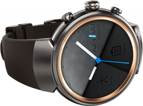 Смарт часы Asus ZenWatch 3 (WI503Q) gunmetal with brown rubber  купить в Барнауле фото 3