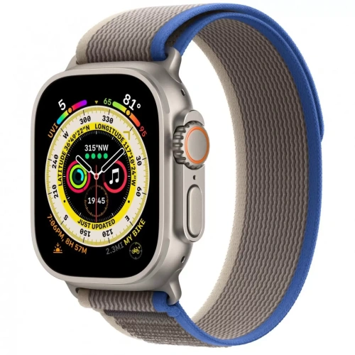  Apple Watch Ultra 49mm Titanium Case с серо-синим рем M/L купить в Барнауле фото 2