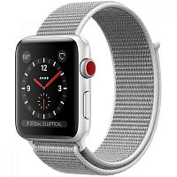 Apple Watch Series 3 42mm Case Silver Aluminium Sport Loop Seashell (GPS+Cellular) купить в Барнауле