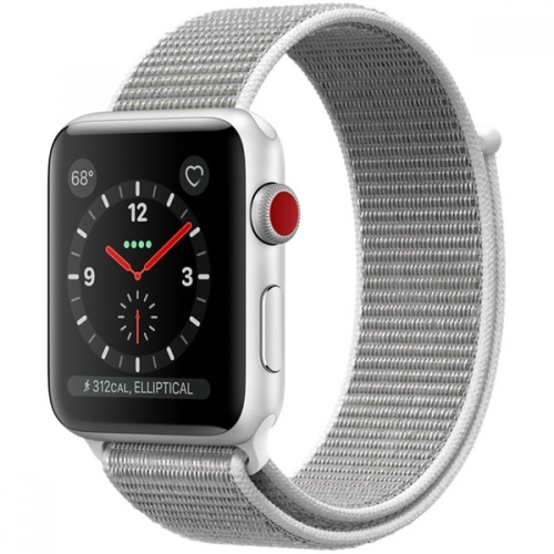 Apple Watch Series 3 42mm Case Silver Aluminium Sport Loop Seashell (GPS+Cellular) купить в Барнауле