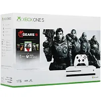 Игровая приставка Microsoft Xbox One S 1 Tb с играми Gears 5, Gears of War, Gears of War 2,3 и 4 купить в Барнауле