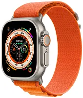  Apple Watch Ultra 49mm Titanium Case с оранжевый рем S купить в Барнауле
