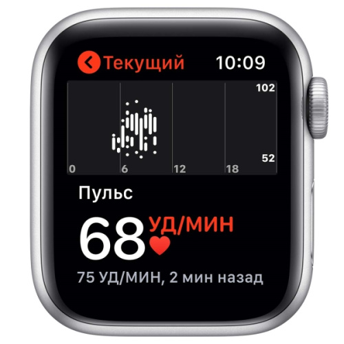 Apple Watch Series SE 44mm Case Silver Aluminium Nike Sport Band Platinum купить в Барнауле фото 4