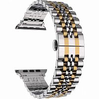 Ремешок для Apple Watch Band 38/40mm Lyambda Castor сталь серебро/золото купить в Барнауле