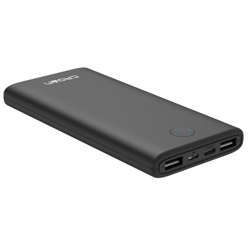 Внешний аккумулятор CrownMicro CMPB-1000 10000 mAh Li-Pol micro-USB+Type-C black купить в Барнауле фото 3