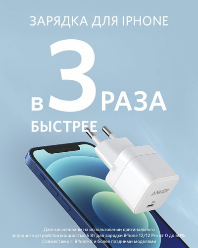 СЗУ Anker PowerPort III 20W PD A2149 White купить в Барнауле фото 2