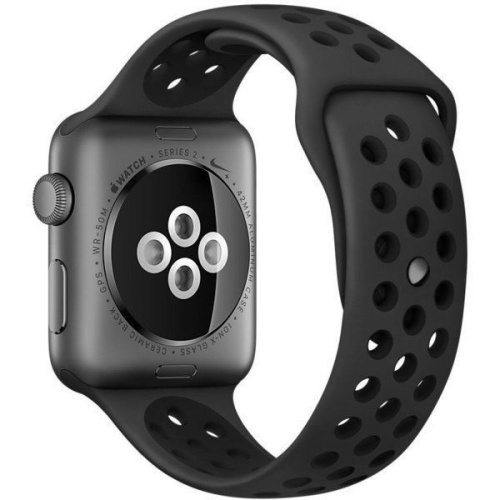 Apple Watch Series 3 42mm Case Space Grey Aluminium Nike Sport Band Anthracite/Black купить в Барнауле фото 4
