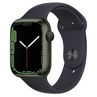 Apple Watch Series 7 GPS 41mm Case Blue Aluminium Band Green купить в Барнауле