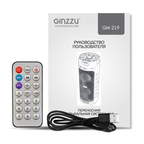 Акустическая система Ginzzu GM-219 Midi (TWS/ BT/ USB/ TF/ FM/ ДУ) купить в Барнауле фото 6