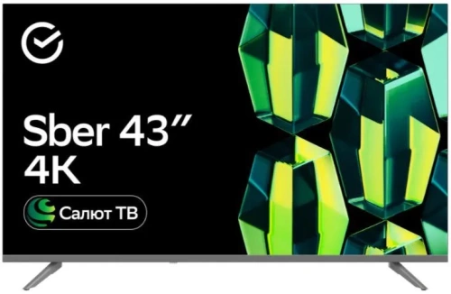 Телевизор ЖК SBER 43" SDX-43U4128 черный купить в Барнауле