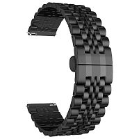 Ремешок для часов 20mm Lyambda Castor сталь черный купить в Барнауле