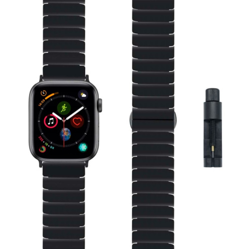 Ремешок для Apple Watch Band 38/40mm Lyambda Libertas металл черный DS-APG-06-40-BK купить в Барнауле фото 2