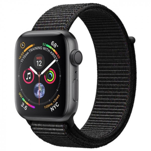 Apple Watch Series 4 44mm Case Space Grey Aluminium Sport Loop Black купить в Барнауле
