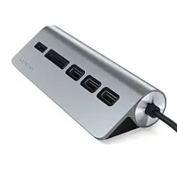 Адаптер Satechi Type-C USB Hub&Micro/SD Card Reader 3 порта USB 3.0 серый космоc купить в Барнауле