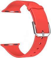 Ремешок для Apple Watch Band 38/40mm Lyambda Alcor спортивный силиконовый красный купить в Барнауле