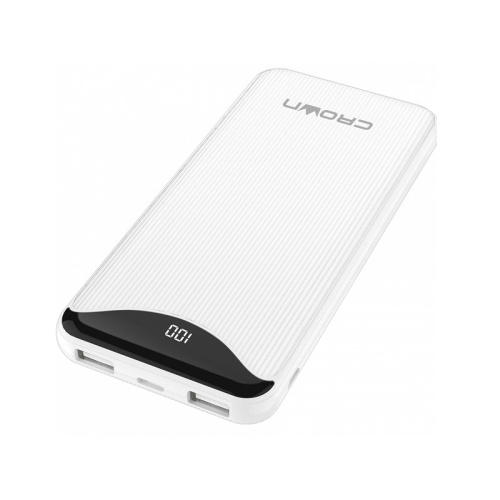 Внешний аккумулятор CrownMicro CMPB-603 10000 mAh Li-Pol micro-USB+Type-C white купить в Барнауле фото 2