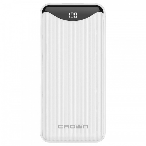 Внешний аккумулятор CrownMicro CMPB-603 10000 mAh Li-Pol micro-USB+Type-C white купить в Барнауле