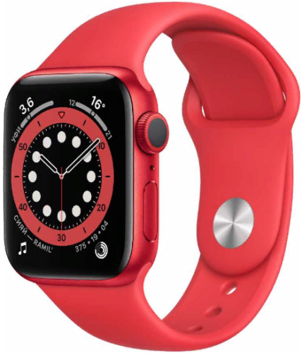 Apple Watch Series 6 GPS 40mm Case Red Aluminium Band Red купить в Барнауле