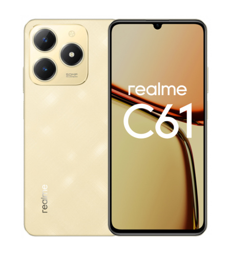 Realme C61 8/128GB Блестящий золотой купить в Барнауле