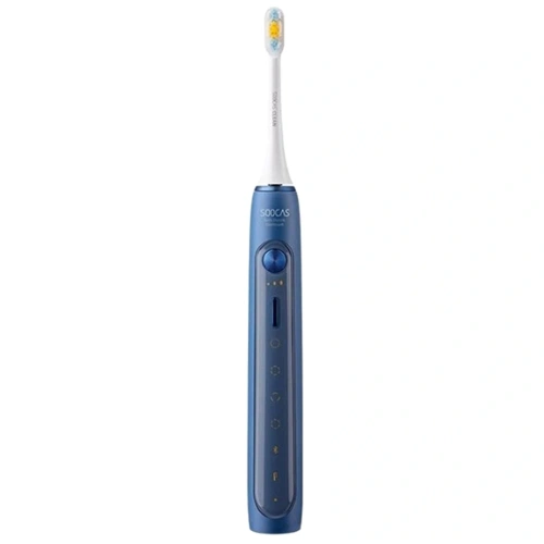 Электрическая зубная щетка Soocas Electric Toothbrush X5 (футляр +3 насадки) синяя купить в Барнауле