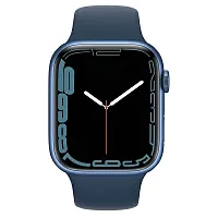 Apple Watch Series 7 GPS 45mm Midnight Aluminum Case with Sport Band Blue GB купить в Барнауле